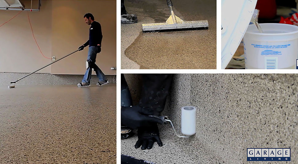 garage floor coating application 