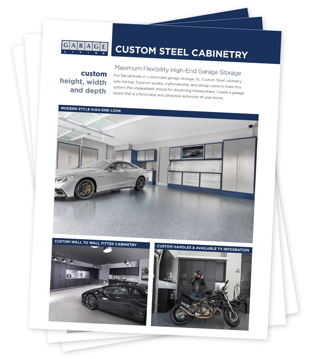 Custom Steel Cabinetry by Garage Living 