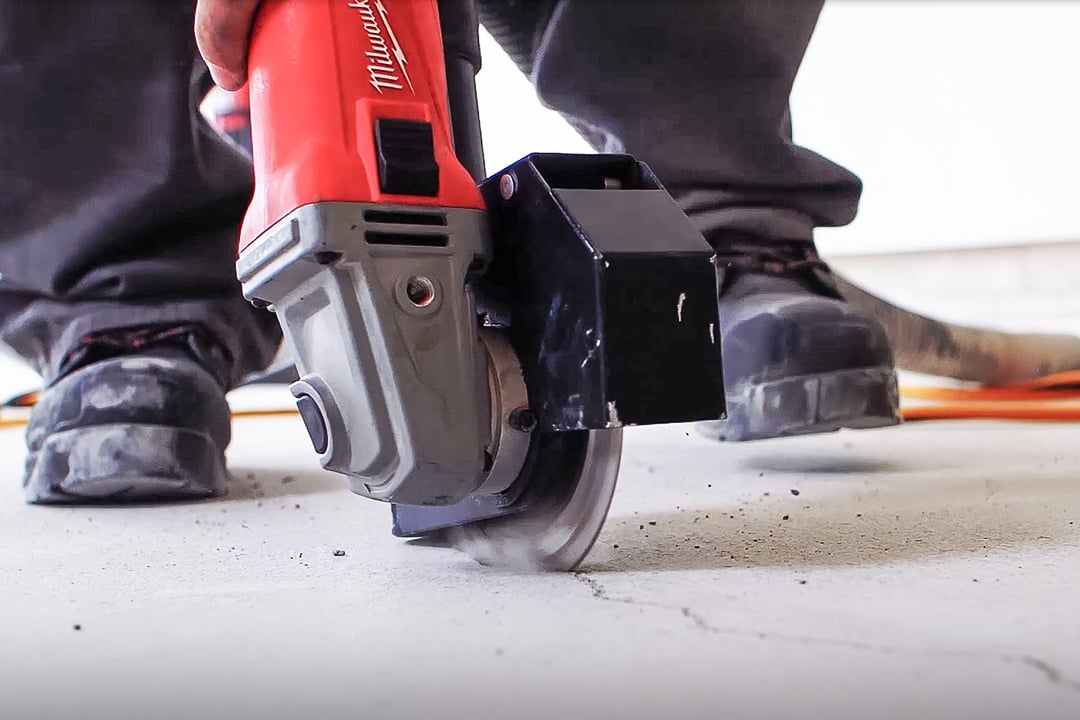 repairing crack in garage floor