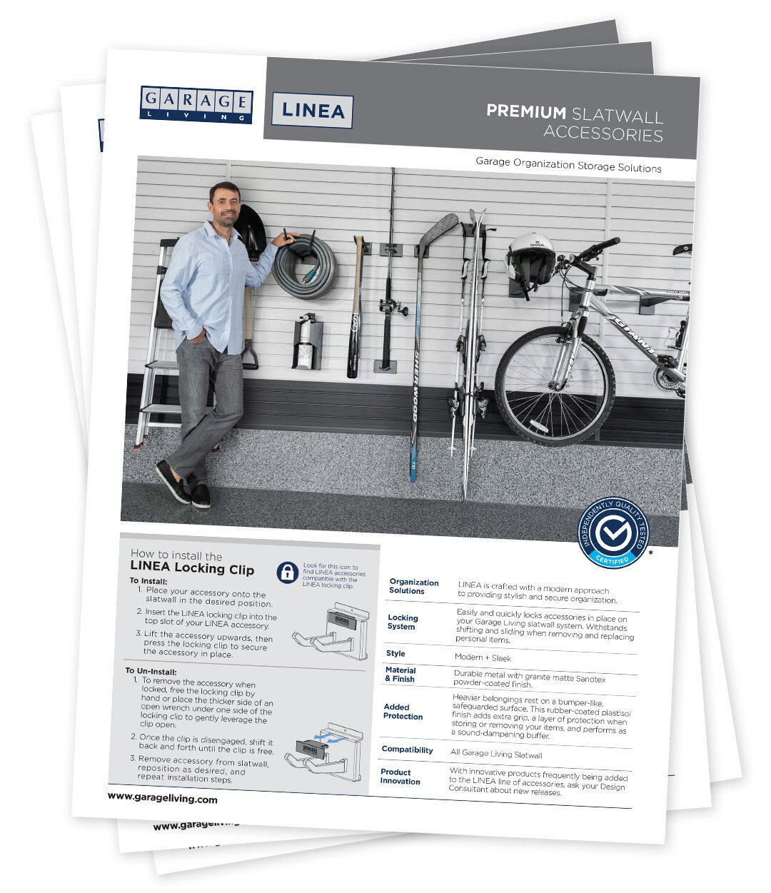 LINEA accessories brochure by Garage Living