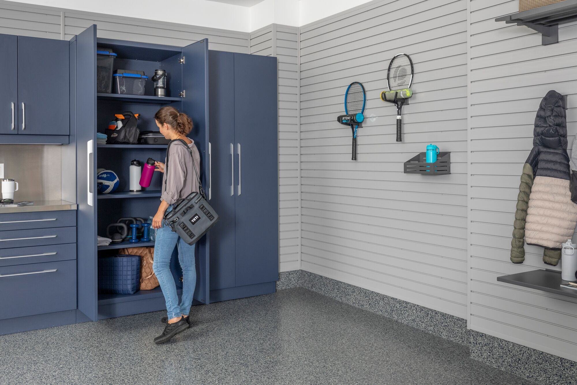 Cabinetry and slatwall garage solutions - Garage Living