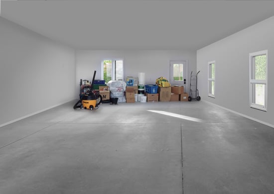 Volvo Recharge makeover before - Garage Living