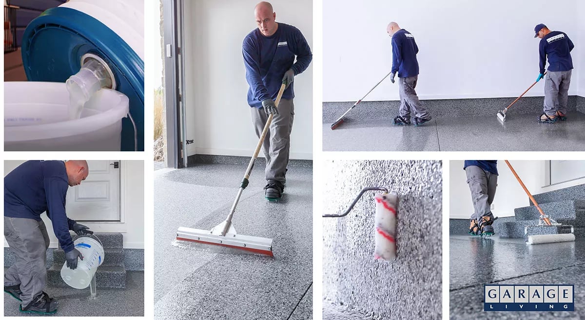 CLEAR, DURABLE FLOORTEX TOP COAT - Garage Living