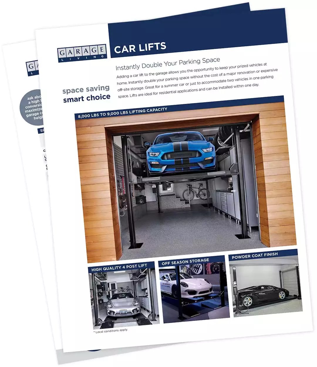 Car Lift brochure download by Garage Living