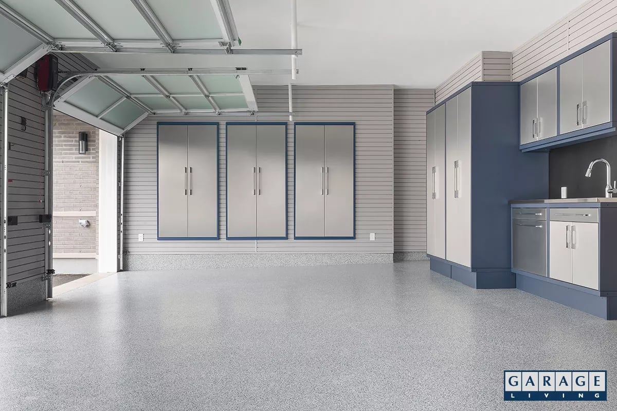 Harbor Blue Cabinet System - Garage Living