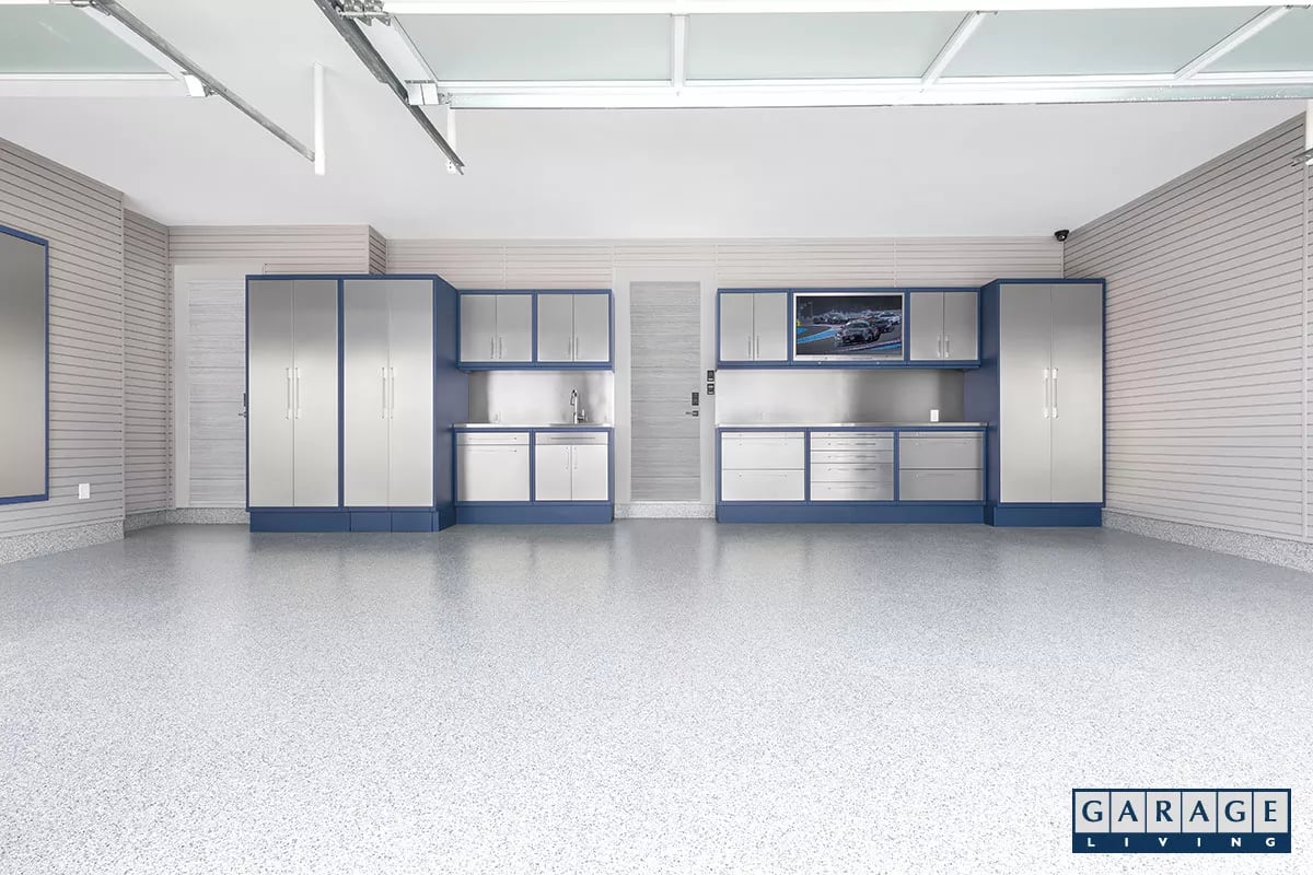 Harbor Blue Cabinet System - Garage Living