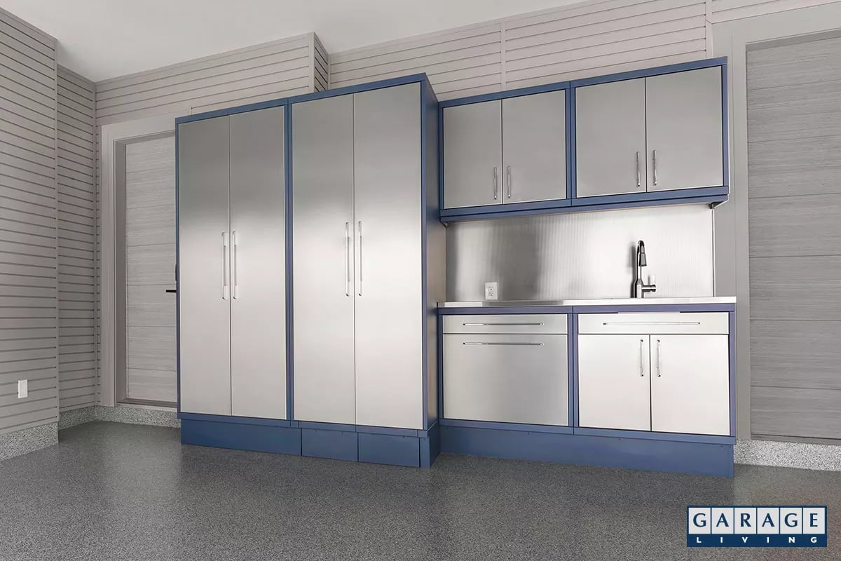Harbor Blue Unique Cabinet System - Garage Living