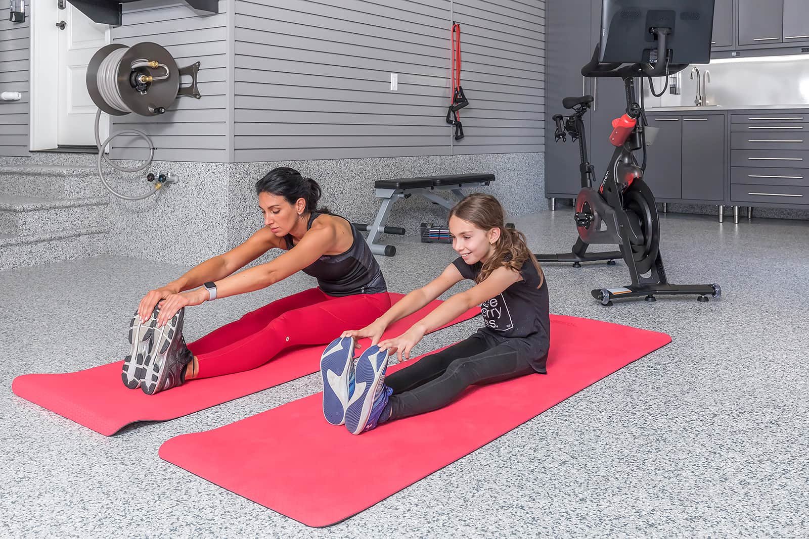 Stretching- The Fitness Room Garage - Garage Living