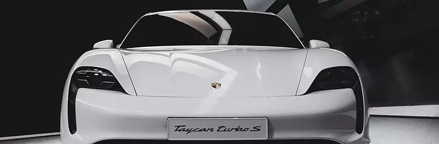 Midnight Designer Series Inspiration - Porsche White Taycan Turbo - Garage Living